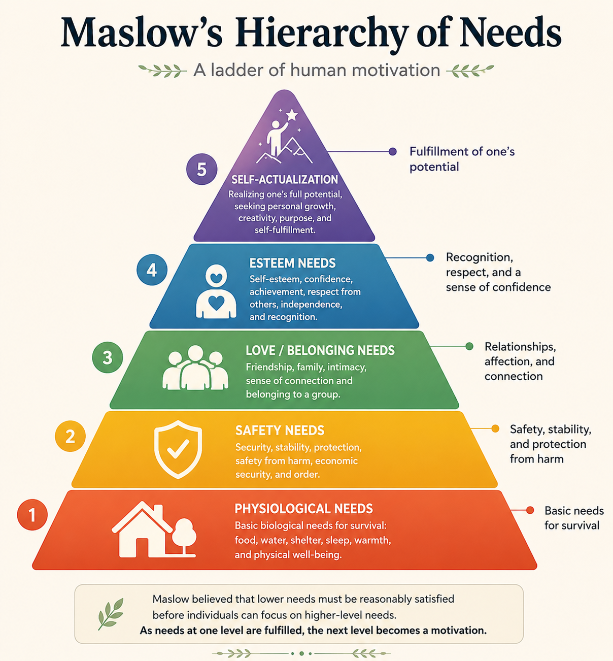 Maslow's hierarchy of needs